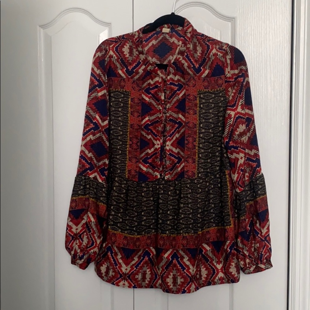 Aztec print top